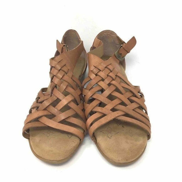 Comfortiva Pillowtop Rita Sandals Brown Leather 7 - Picture 2 of 8